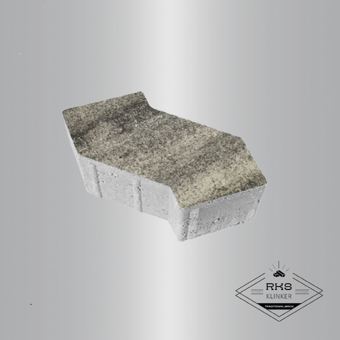 Тротуарная плитка S-ФОРМА - В.3.Ф.10, Листопад гладкий, Антрацит в Калуге